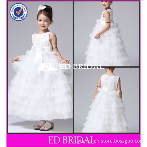 ZC1028 Jewel Ball Gown Empire Ankle Length Kids Fashion Dresses Pictures